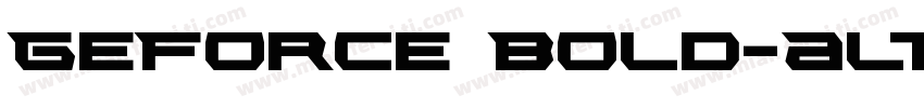 GeForce Bold-Alt字体转换